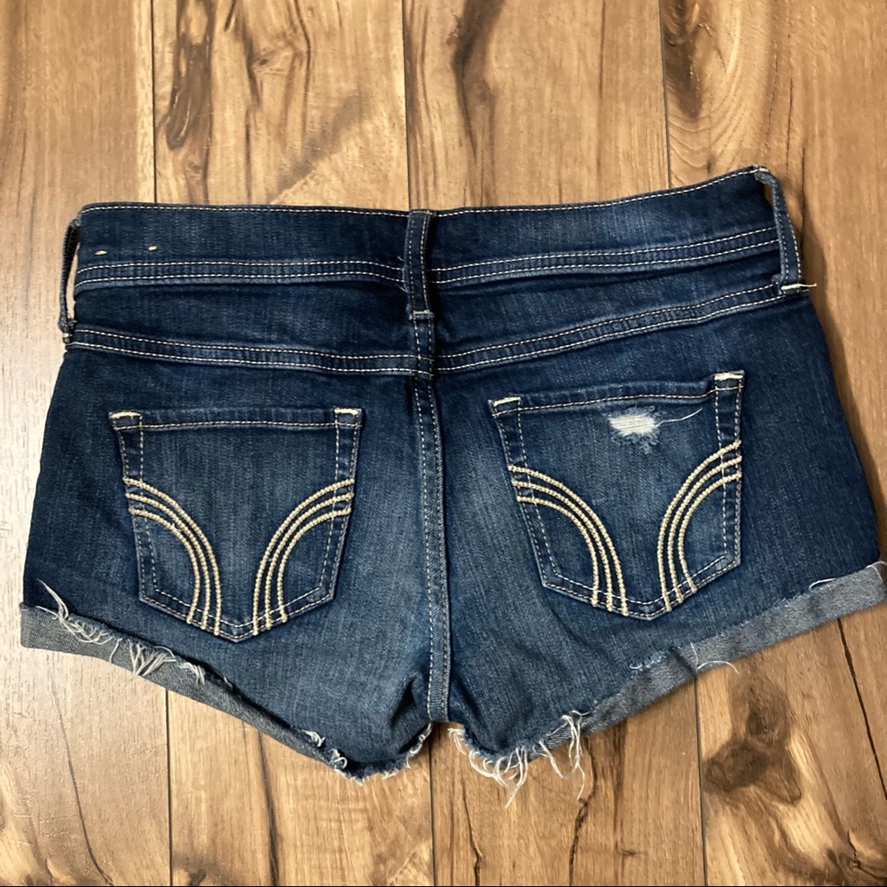 Hollister Women’s Cutoff Denim Shortie Shorts Size 1 or 25 Jean Shorts